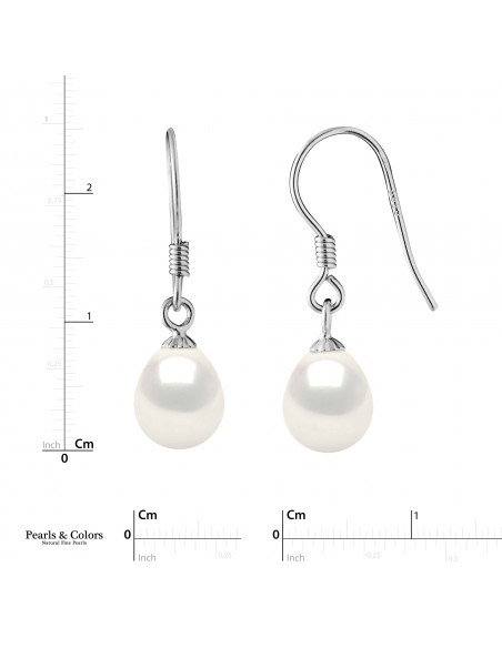 Boucles d'Oreilles Perles - Argent