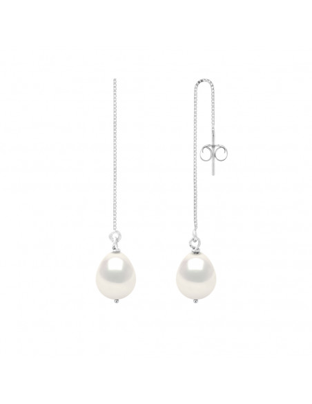 Boucles d'Oreilles Perles - argent