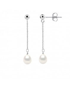 Pearl Earrings - Silver