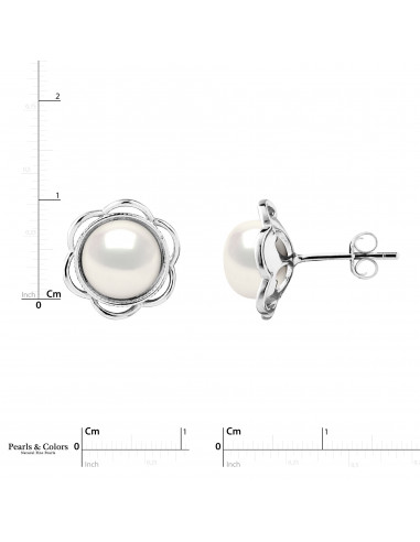 Pendientes de perlas - Plata