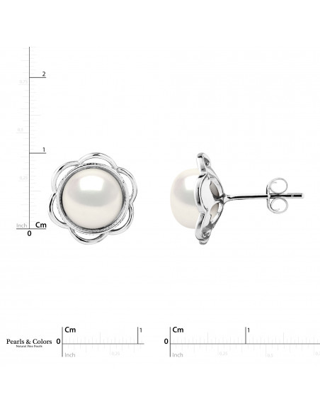 Pendientes de perlas - Plata