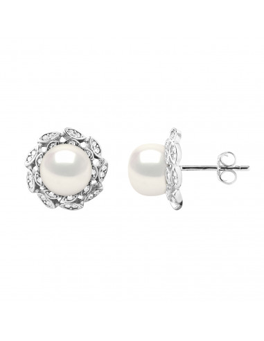 Pearl Earrings - Silver