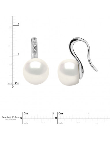 Boucles d'Oreilles Perles - Argent