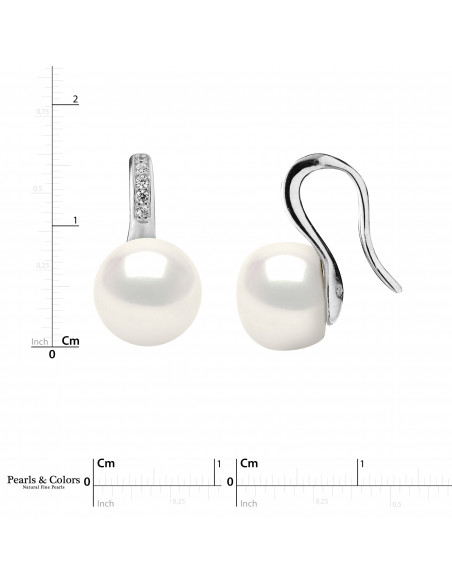 Boucles d'Oreilles Perles - Argent