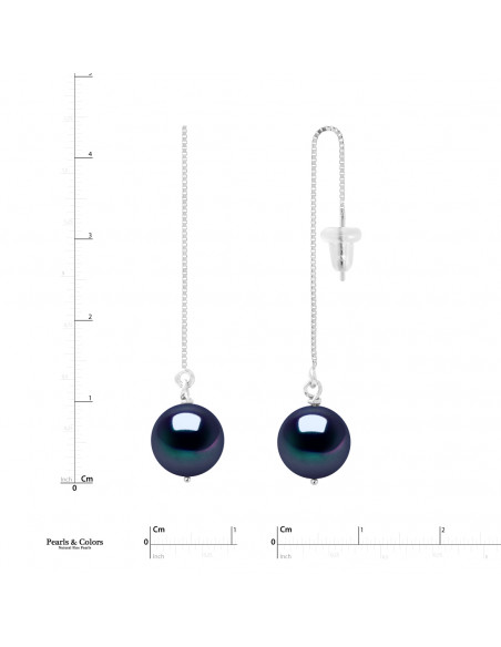 Boucles d'Oreilles Perles - Argent