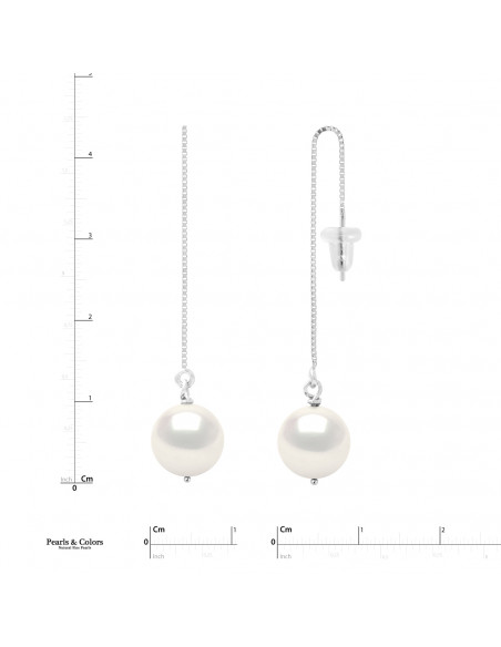 Boucles d'Oreilles Perles - Argent