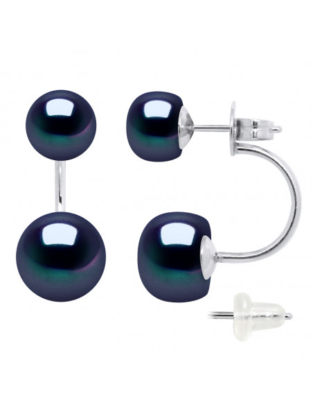 Boucles d'Oreilles Perles - Argent