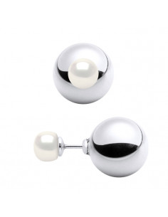 Pearl Earrings - Silver