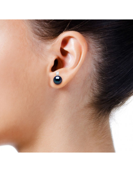 Boucles d'Oreilles Perles - Argent