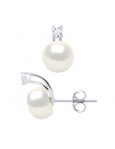 Boucles d'Oreilles Perles -...