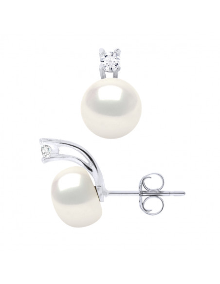 Pearl Earrings - Silver
