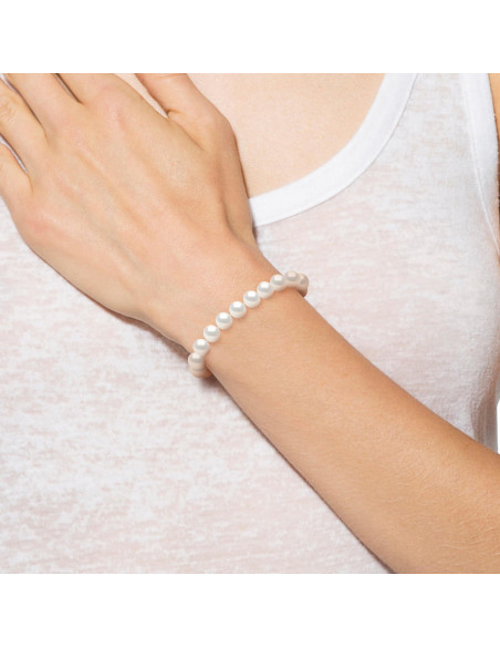 Pulsera de perlas - Plata