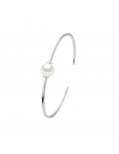 Bracelet Jonc Perle - Argent