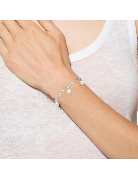 Bracelet Perles - Argent