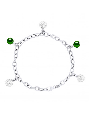 Bracelet Perles - Argent