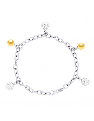 Bracelet Perles - Argent