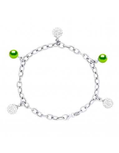 Bracelet Perles - Argent