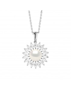 Pearl Necklace - Silver