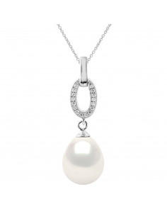 Pearl Necklace - Silver