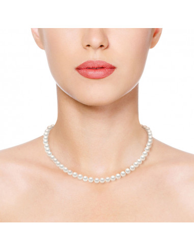 Pearl Necklace - Silver