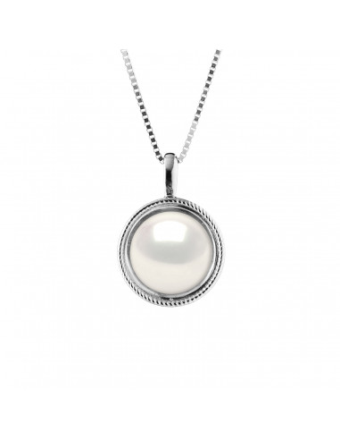 Pearl Necklace - Silver