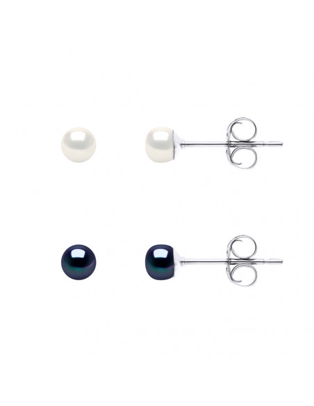Box of 2 Pairs of Earrings - Silver