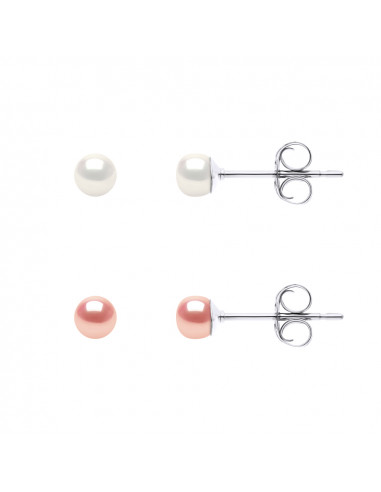 Box of 2 Pairs of Earrings - Silver