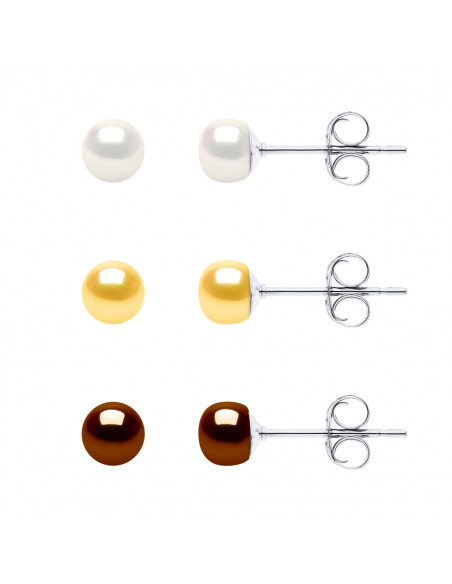 Box of 3 Pairs of Earrings - Silver