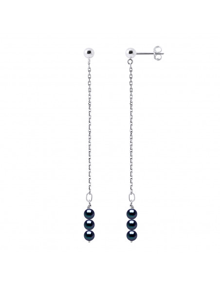 Pendientes Trio Pearl - Oro