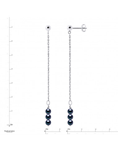 Pendientes Trio Pearl - Oro