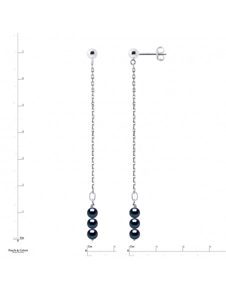 Pearl Trio Earrings - Gold