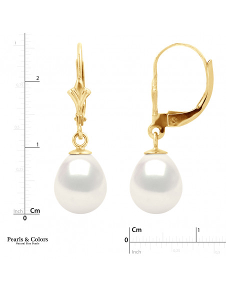 Boucles d'Oreilles Perles - Or