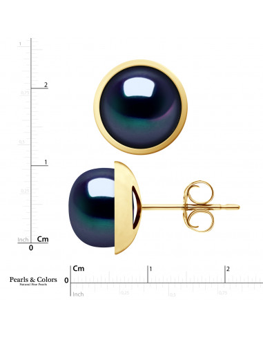 Boucles d'Oreilles Perles - Or