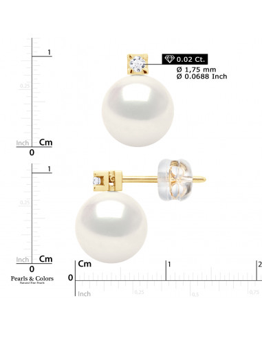 Boucles d'Oreilles Perles - Or