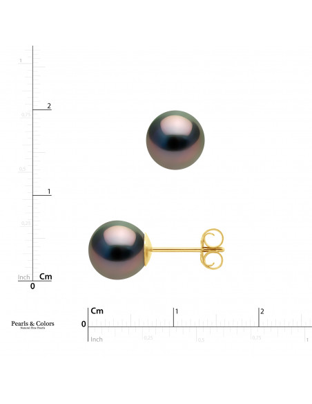 Pendientes Tahiti Perlas - Oro