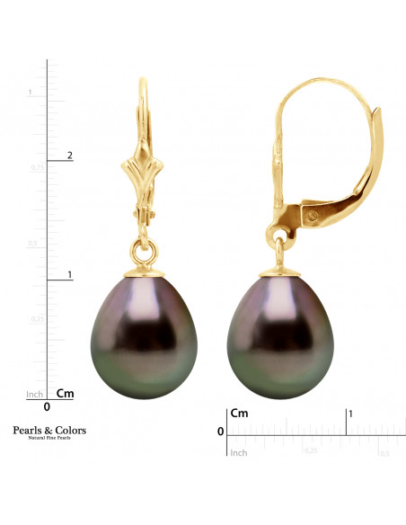 Pendientes Tahiti Perlas - Oro