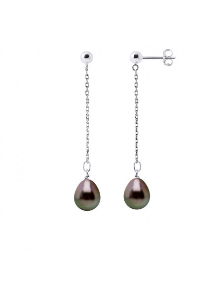 Tahitian Pearl Earrings - Gold