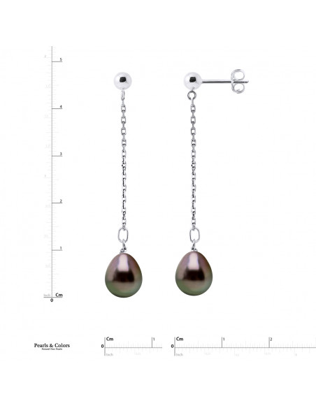 Boucles d'Oreilles Perles Tahiti - Or