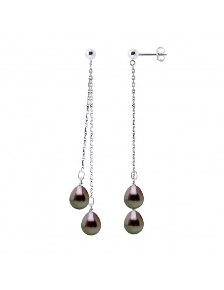 Boucles d'Oreilles Perles Tahiti