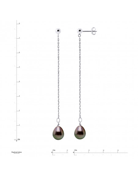 Boucles d'Oreilles Perles Tahiti - Or