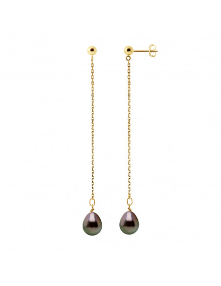 Pendientes Tahiti Perlas - Oro