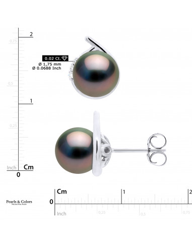 Pendientes Tahiti Perlas - Oro