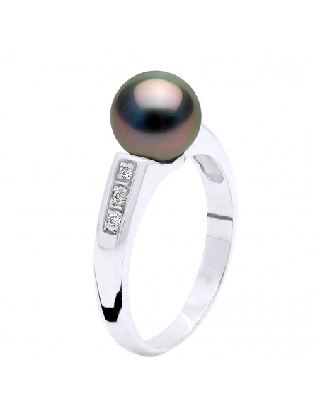 Anillo de perlas Tahiti - Oro