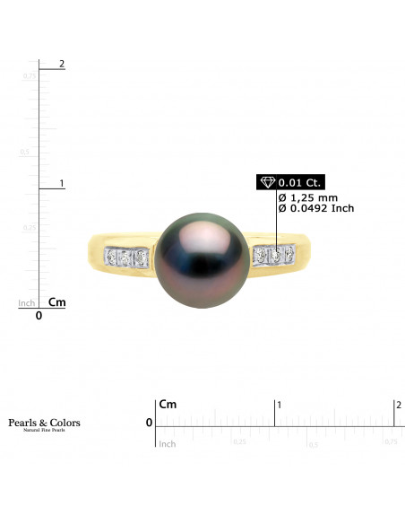 Tahitian Pearl Ring - Gold