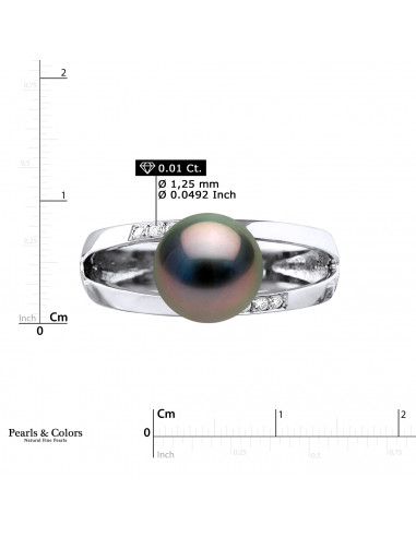 Anillo de perlas Tahiti - Oro