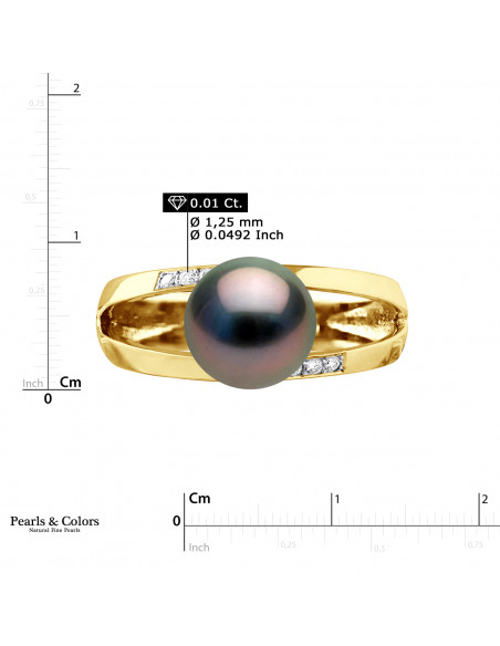 Tahitian Pearl Ring - Gold