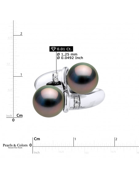 Bague Perles Tahiti - Or