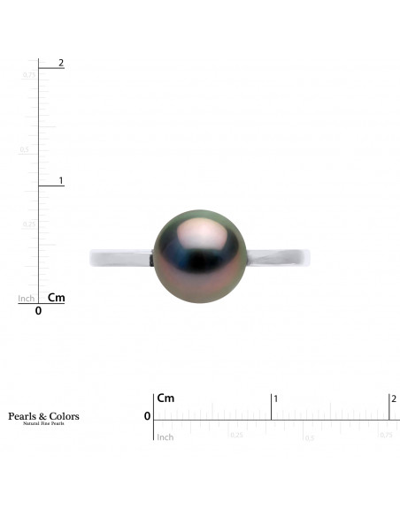 Anillo de perlas Tahiti - Oro