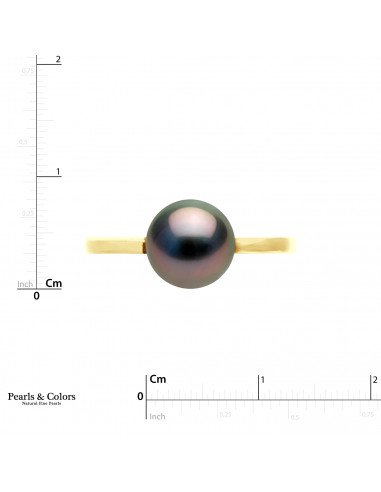 Anillo de perlas Tahiti - Oro