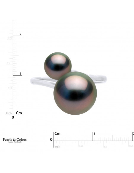 Bague Perles Tahiti - Or